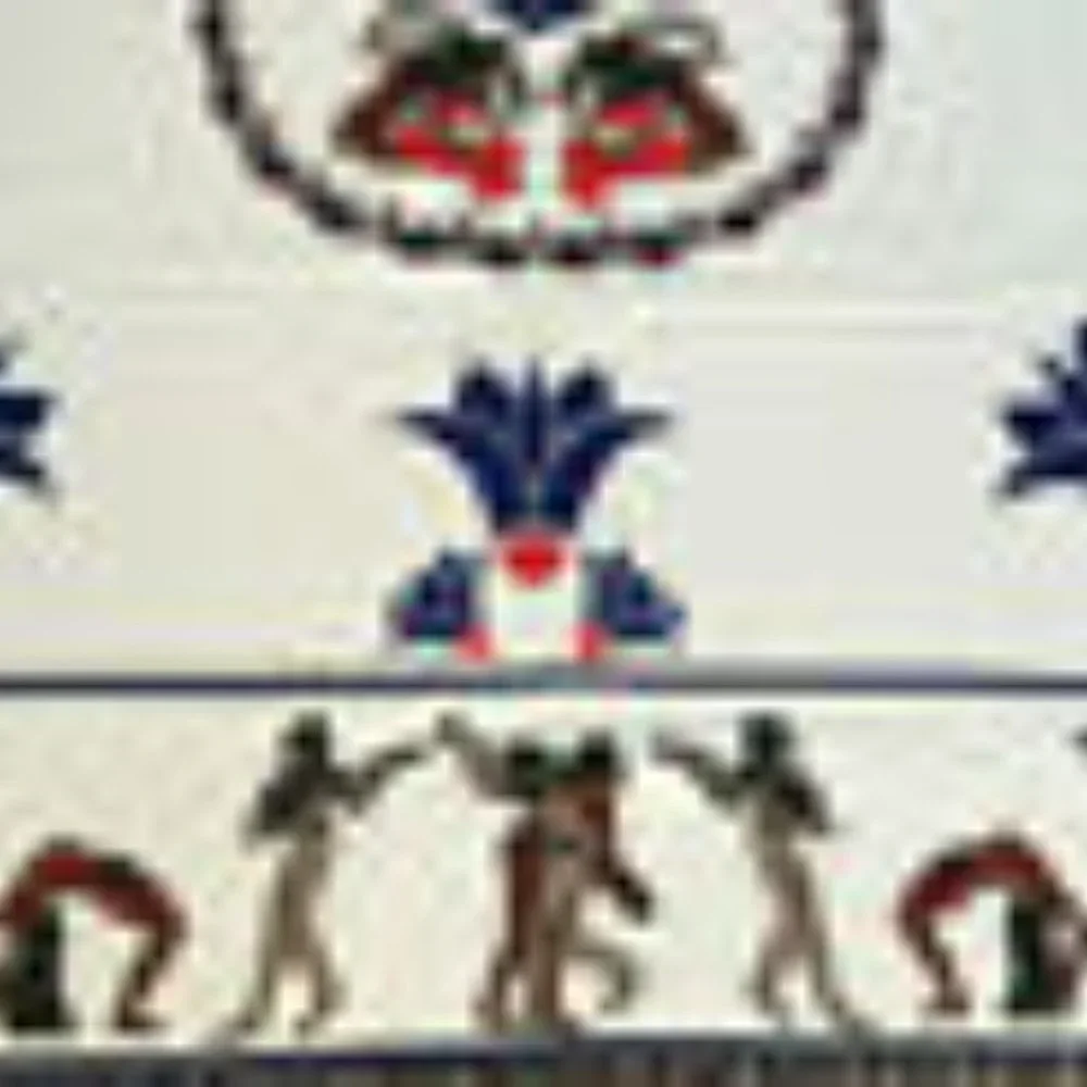 Vtg Egyptian Hieroglyph Egypt Theme Rectangular 58x70" Tablecloth Cleopatra - Picture 5 of 6